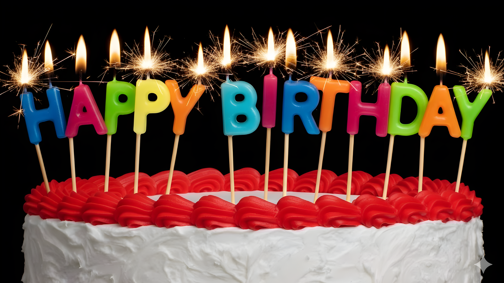 American Greetings Birthday Candles, Multicolored Long Thin & Happy Birthday Text on Toothpicks (25-Count)