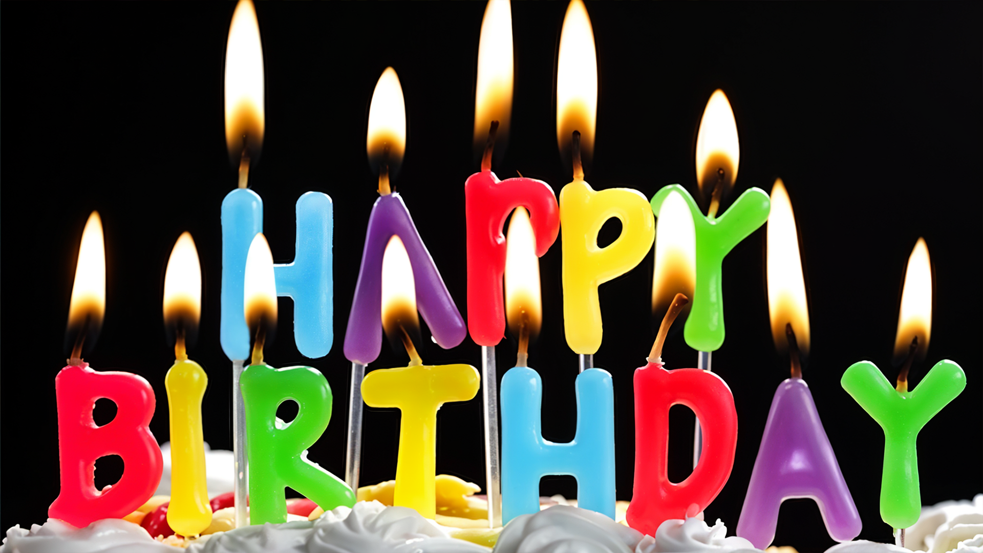 American Greetings Birthday Candles, Multicolored Long Thin & Happy Birthday Text on Toothpicks (25-Count)